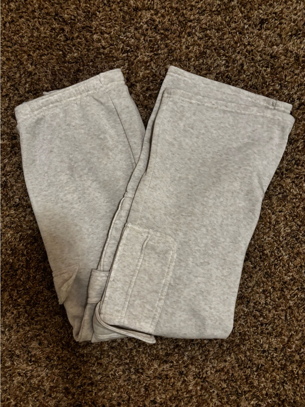 Baggy Cream Sweatpants- Size M